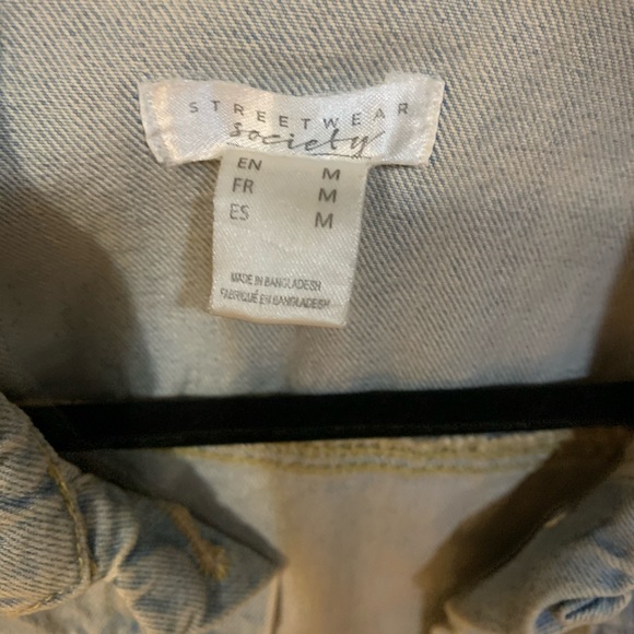 Denim crop jacket - Picture 3 of 5